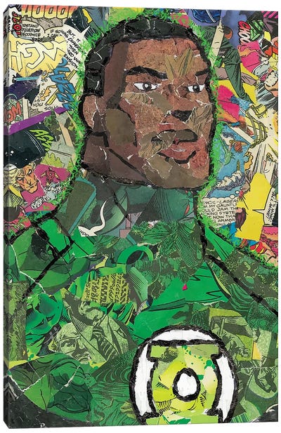 John Stewart Canvas Art Print - Green Lantern