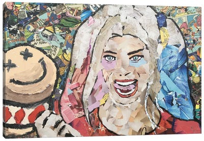 Harley Quinn Canvas Art Print - p_ThaNerd