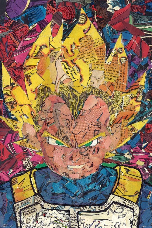 Prince Vegeta II by p_ThaNerd wall art