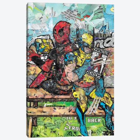 Deadpool & Wolverine Cleveland Edgewater Beach Canvas Print #PMY37} by p_ThaNerd Canvas Print