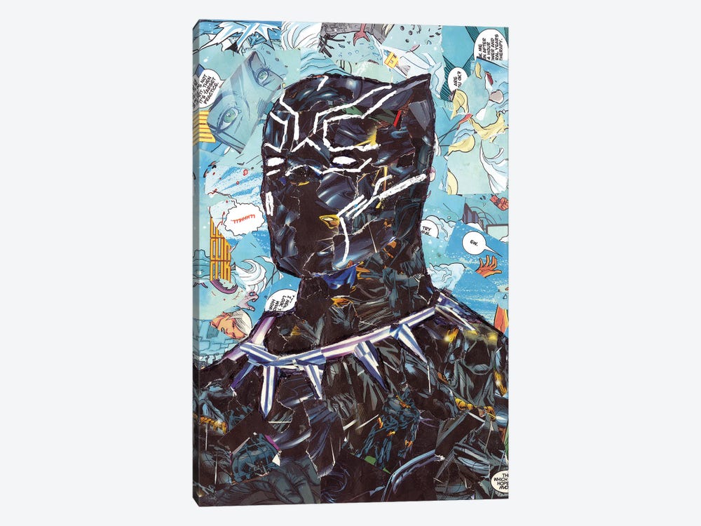King T'Challa Black Panther by p_ThaNerd 1-piece Canvas Artwork