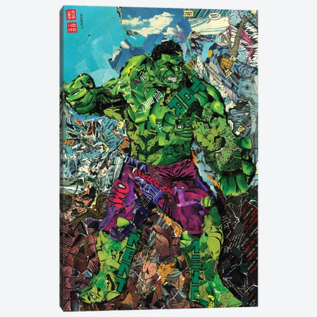 The Incredible Bruce Banner Hulk Canvas Print #PMY41} by p_ThaNerd Canvas Print