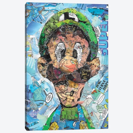 Luigi Canvas Print #PMY43} by p_ThaNerd Art Print