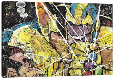 Thanos Canvas Art Print - Comic Book Character Art