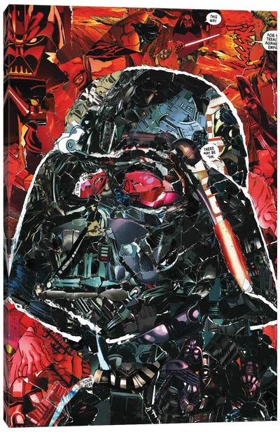 Almighty Vader Canvas Art Print - Science Fiction Movie Art