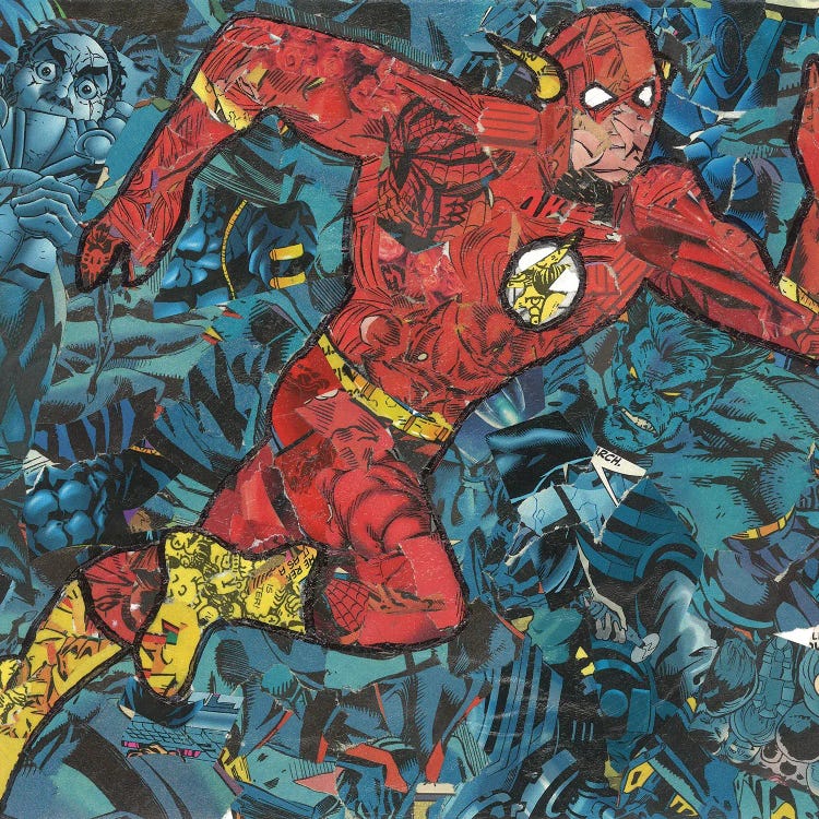 The Flash Comic Collage