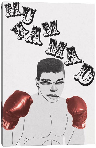 Greatness Canvas Art Print - Boxing Art