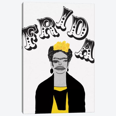 Frida In Yellow Canvas Print #PNA8} by 5by5collective Canvas Art Print
