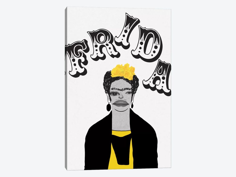 Frida In Yellow by 5by5collective 1-piece Canvas Art Print