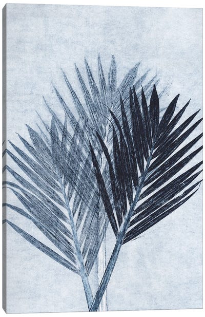 Palm IV Blue Canvas Art Print