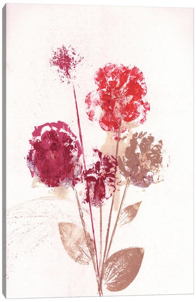 Bouquet I Red Canvas Art Print
