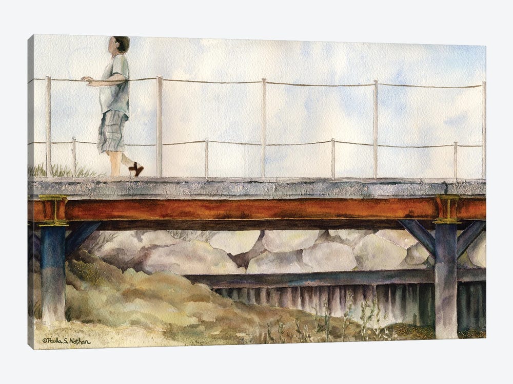 On The Boardwalk by Paula Nathan 1-piece Canvas Art Print