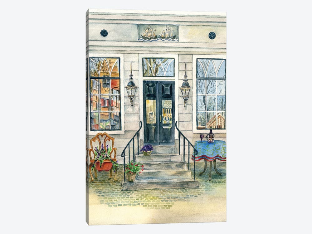 Netherlands Europe Historical Building Entrance by Paula Nathan 1-piece Art Print