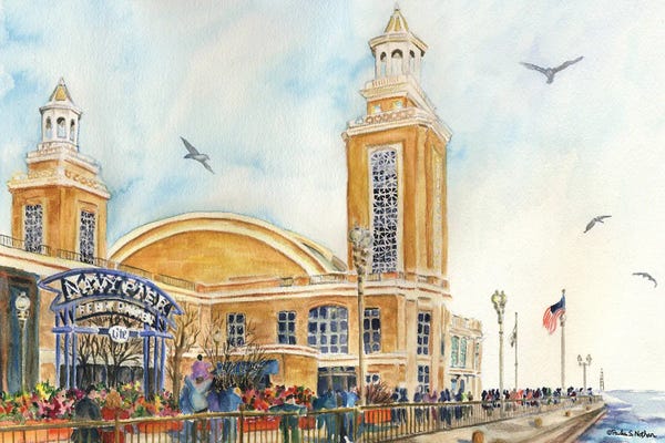 Paula Nathan: Chicago Navy Pier by Paula Nathan