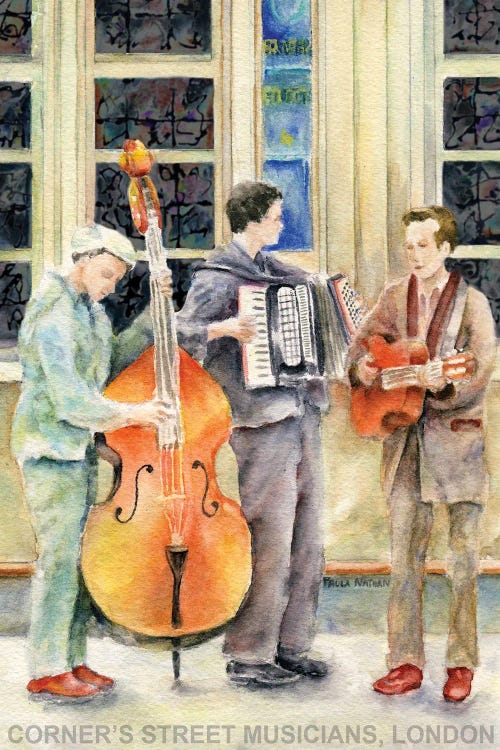 London Street Musicians by Paula Nathan wall art