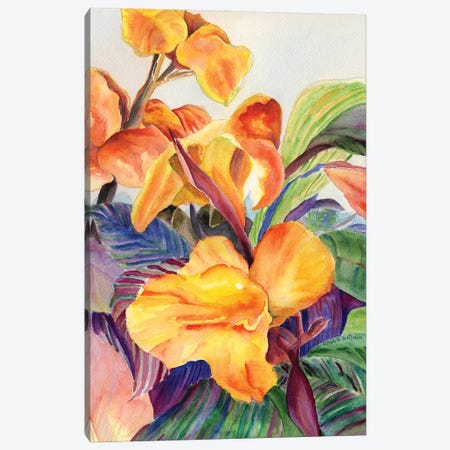 Tropicana Flower Canvas Print #PNN38} by Paula Nathan Canvas Print