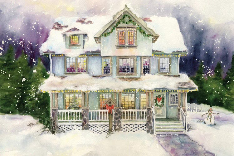 Christmas Eve House by Paula Nathan wall art