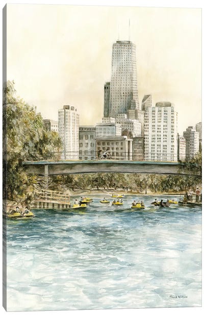 Lincoln Park Lagoon Canvas Art Print - Chicago Art
