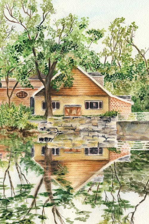 Cedarburg Wisconsin Reflecting Pond View by Paula Nathan wall art