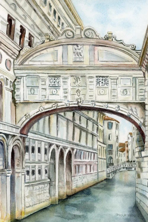 Bridge Of Sighs Venice Italy by Paula Nathan wall art