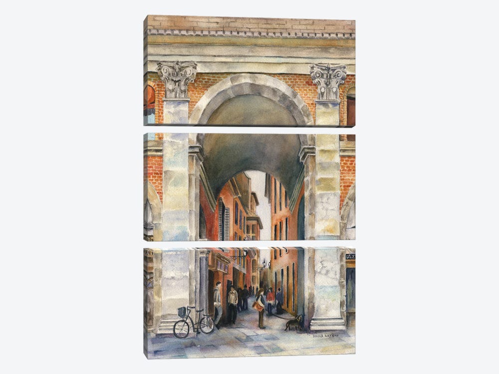 Bologna, Italy Arch by Paula Nathan 3-piece Canvas Wall Art