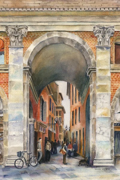 Paula Nathan: Bologna, Italy Arch by Paula Nathan
