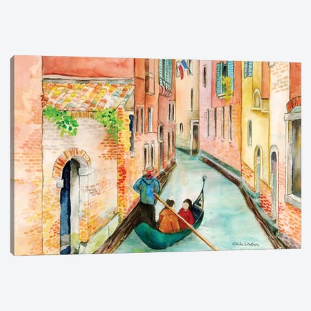 Venice Italy Gondola Canvas Print #PNN5} by Paula Nathan Canvas Print