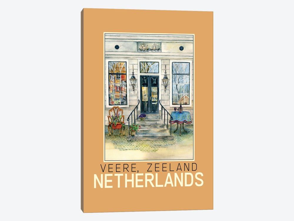 Veere Zeeland Netherlands Poster by Paula Nathan 1-piece Canvas Art