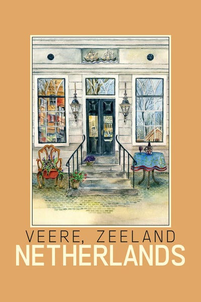 Doors: Veere Zeeland Netherlands Poster by Paula Nathan