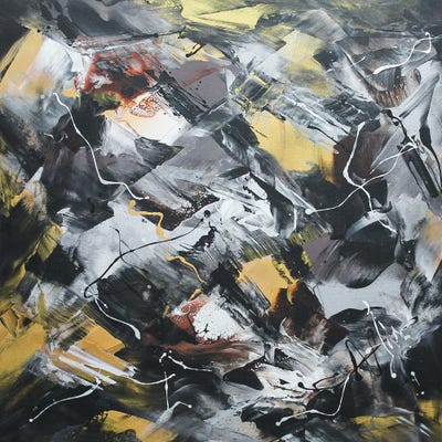 Golden Snowflakes II by Paresh Nrshinga framed wall art