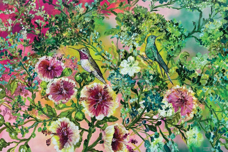Two Birds In Eden by Paulina Tapia wall art