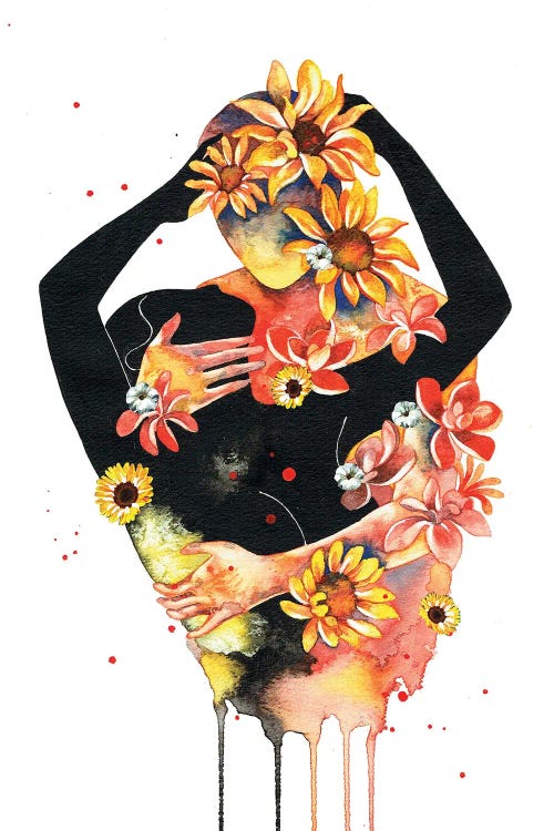 My Heart Blooms For You by Pride Nyasha canvas print