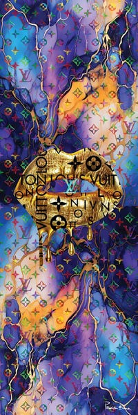Louis Vuitton: Louislicious Gold Dripping Lips by Pomaikai Barron