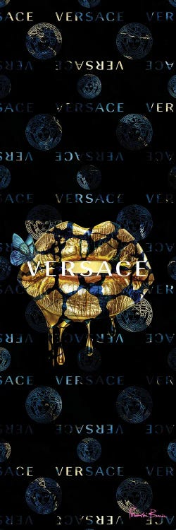 Versace Luscious Lips In Deep Blue And Gold