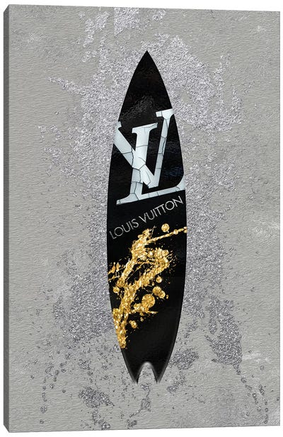 LV Surfboard _2 Canvas Art Print - Louis Vuitton Art