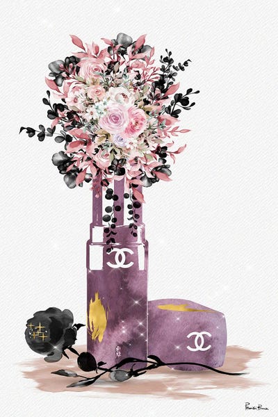 Gold & Pink: Mauve Me Lipstick Vase by Pomaikai Barron