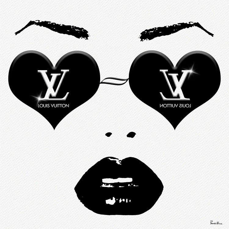 Original LV Fashion Face Monochrome