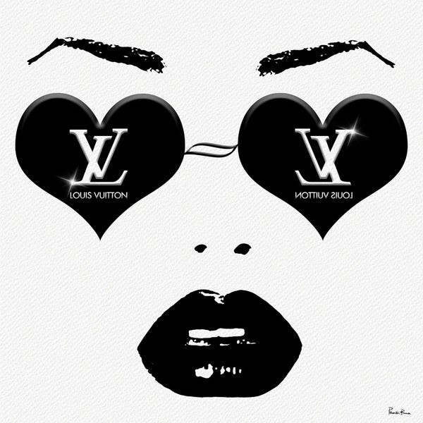 Original LV Fashion Face Monochrome