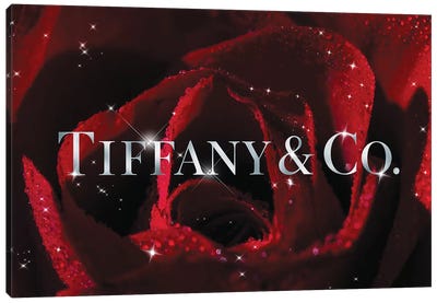 Red Rose Fashion III Canvas Art Print - Tiffany & Co. Art