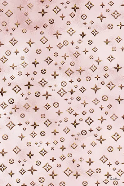 Rose Gold Blush LV Fashion III by Pomaikai Barron canvas print