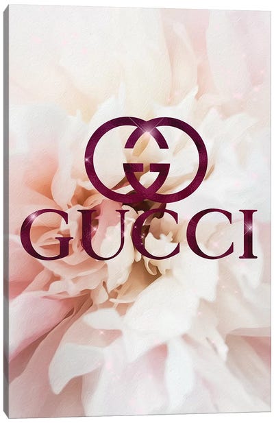 Sangria Floral Fashion V Canvas Art Print - Gucci Art