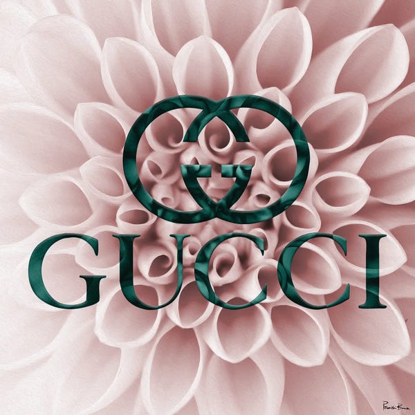 Gucci: Blush Jade Dahlia Fashion I by Pomaikai Barron