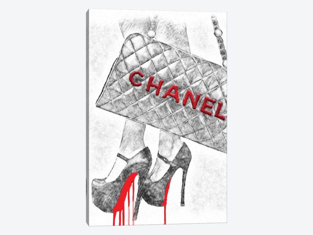 It's All About The High Heels And Bag by Pomaikai Barron 1-piece Canvas Art Print