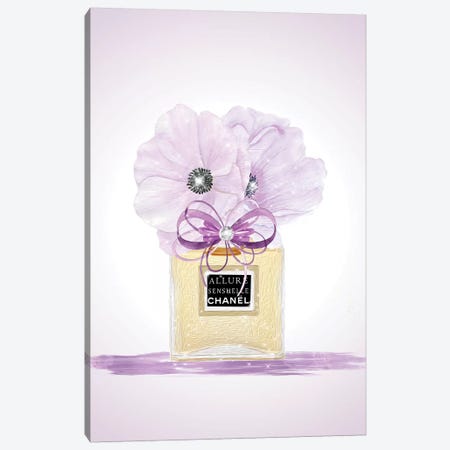 Purple Fashion Perfume Vase Canvas Print #POB229} by Pomaikai Barron Canvas Wall Art