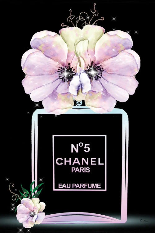 Pastel Fashion Perfume Bottle And Anemones