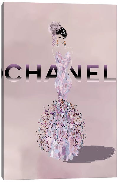 Fashion Whispers Canvas Art Print - Chanel Art