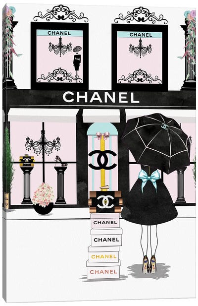 You Can Never Have Enough Chanel Canvas Art Print - Shopping