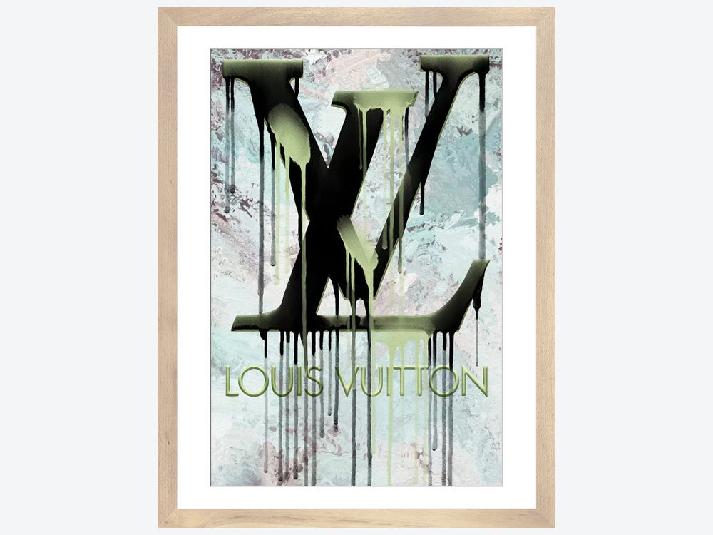 Grunged and Dripping LV Canvas Print Wall Art by Pomaikai Barron