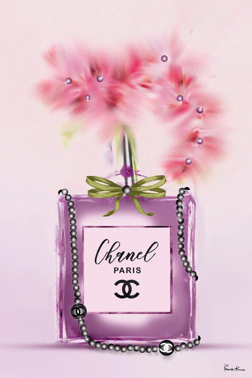 Tickled Pink And Deeply Mauved Fashion Perfume Bottle