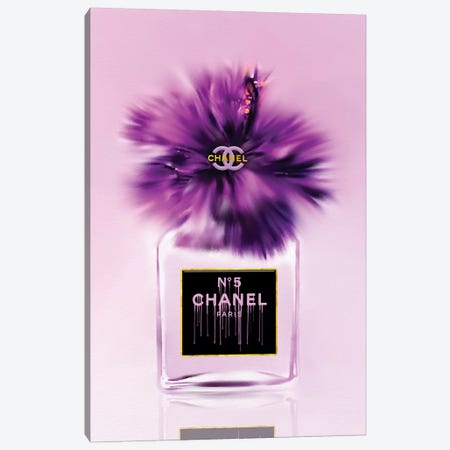 Passionately Purple Fashion Perfume Bottle Canvas Print #POB265} by Pomaikai Barron Canvas Print